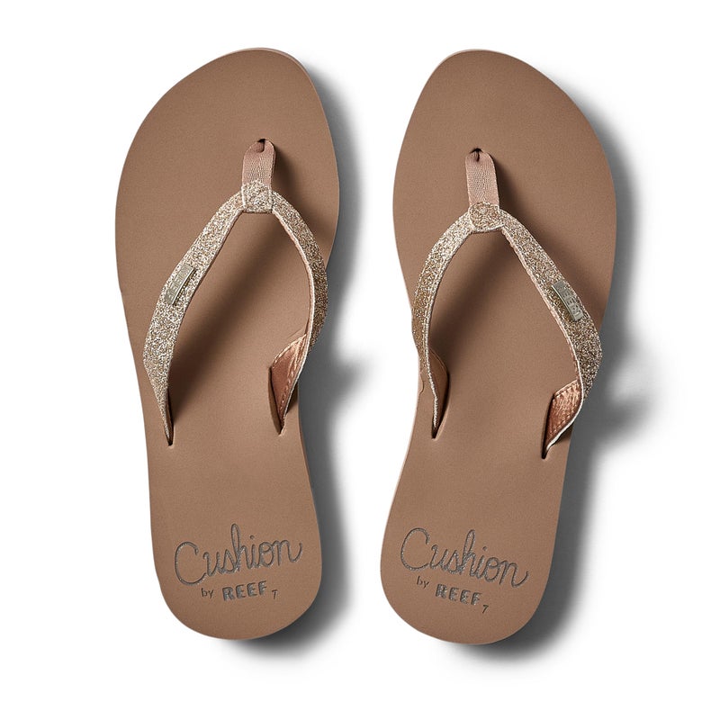 Reef Star Cushion Womens Flip Flop, Soft Cushion Footbed, Arch Support, Almond, 7 - Image 5